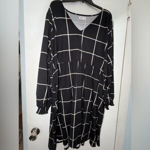 Black and White Checkered Dress